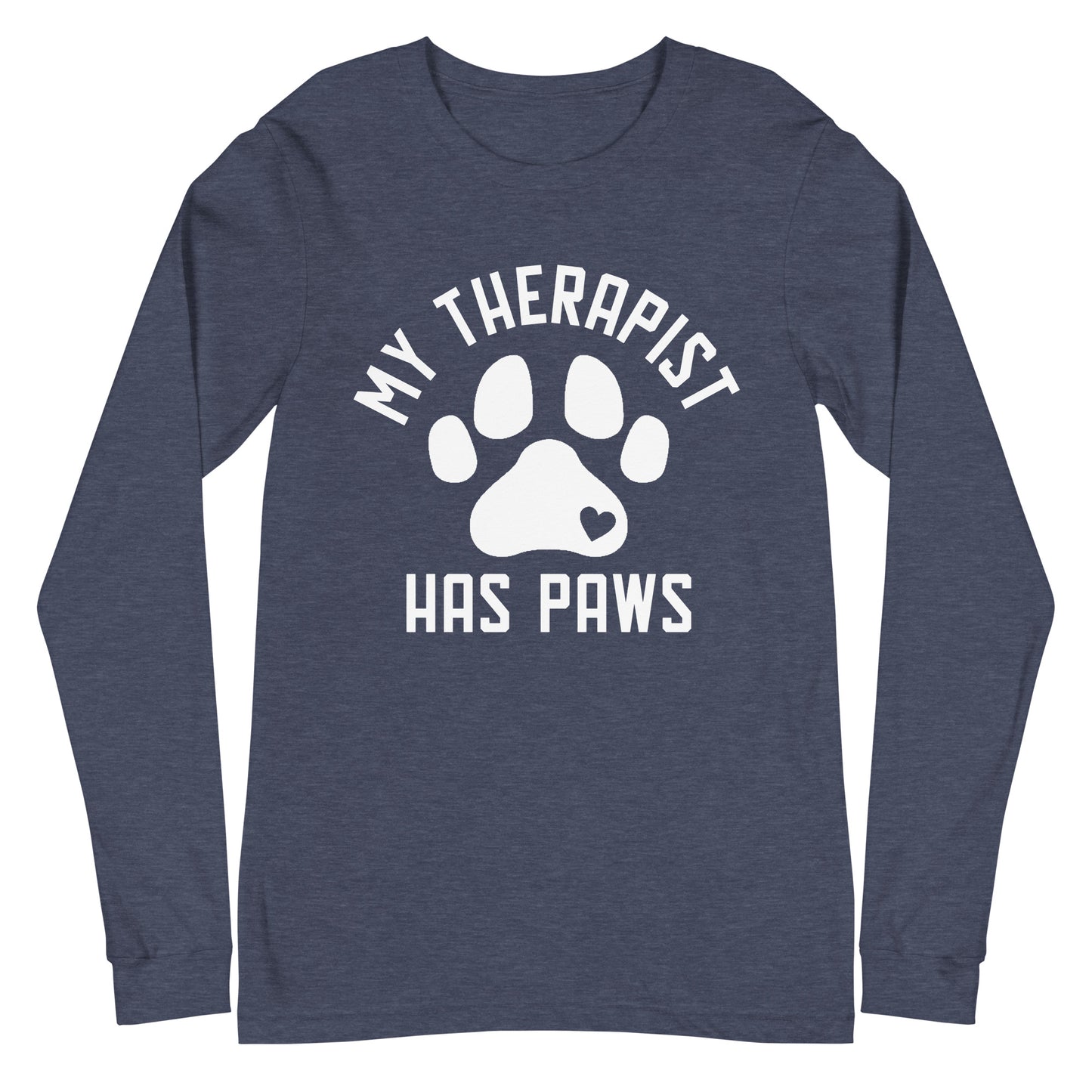 My Therapist Has Paws Unisex Long Sleeve Tee