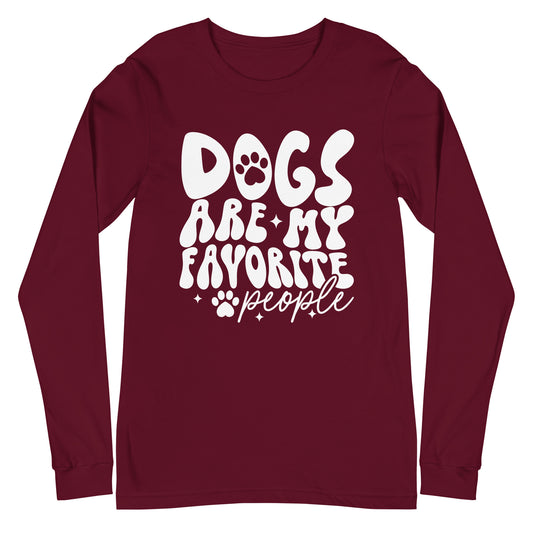 Dogs Are My Favorite People Unisex Long Sleeve