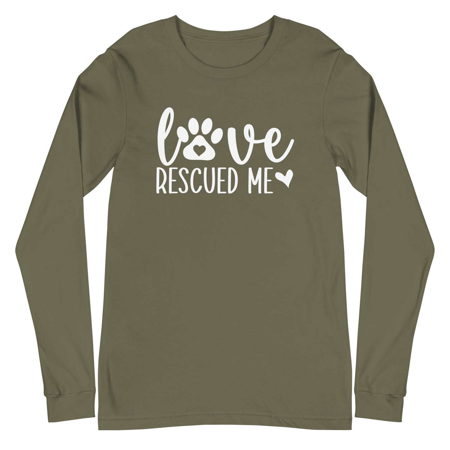 Love Rescued Me Unisex Long Sleeve Tee