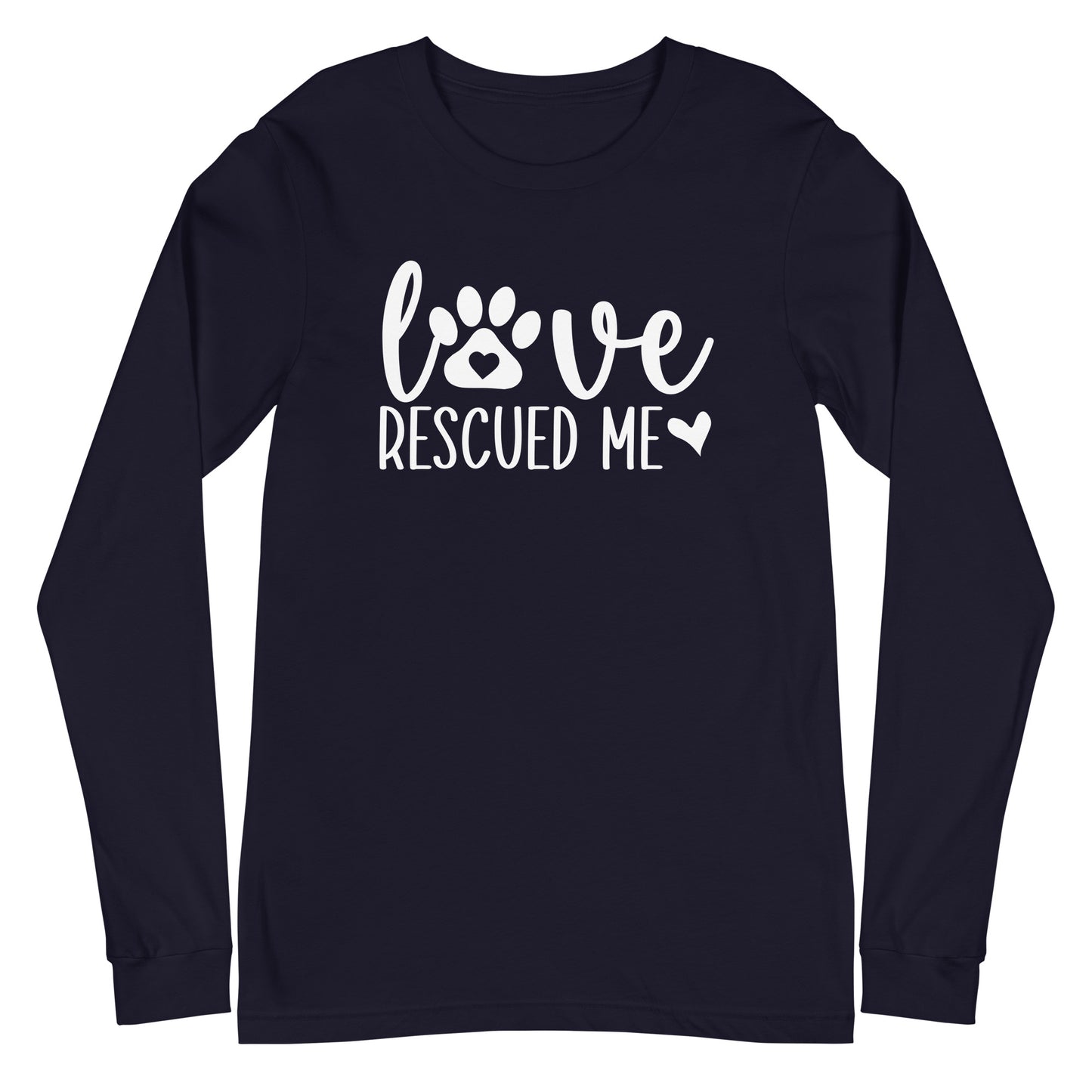 Love Rescued Me Unisex Long Sleeve Tee