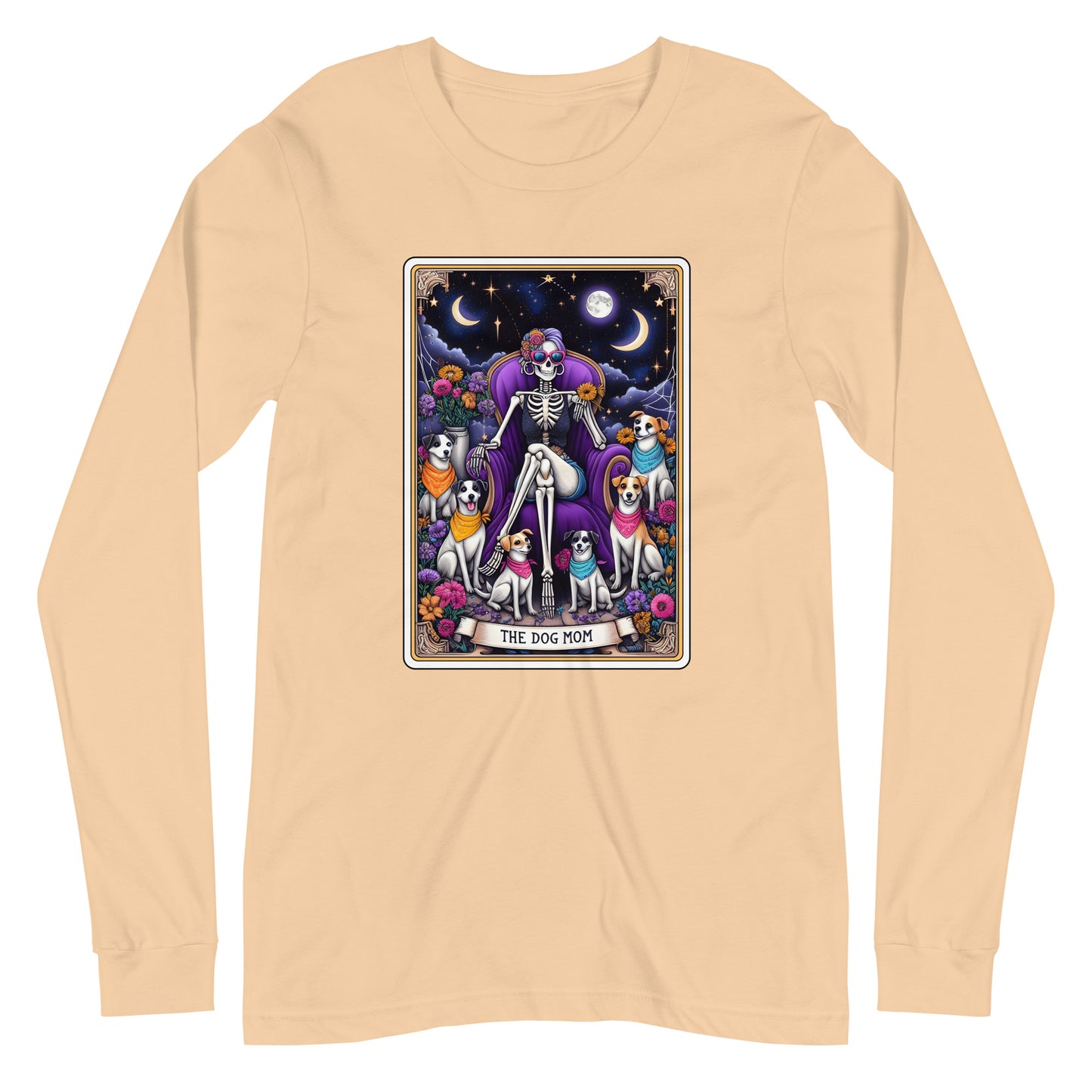 The Dog Mom Tarot Card Unisex Long Sleeve Tee
