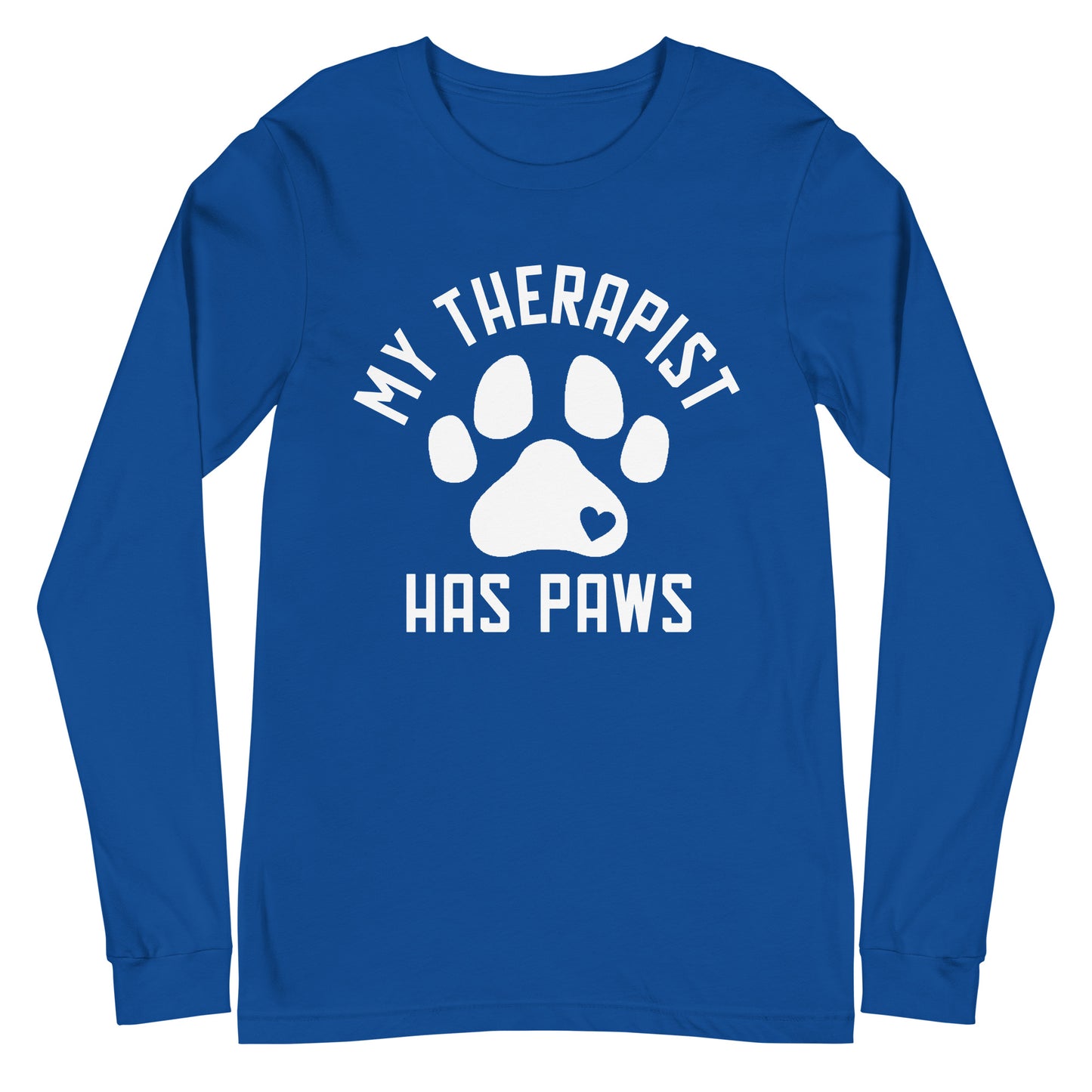 My Therapist Has Paws Unisex Long Sleeve Tee