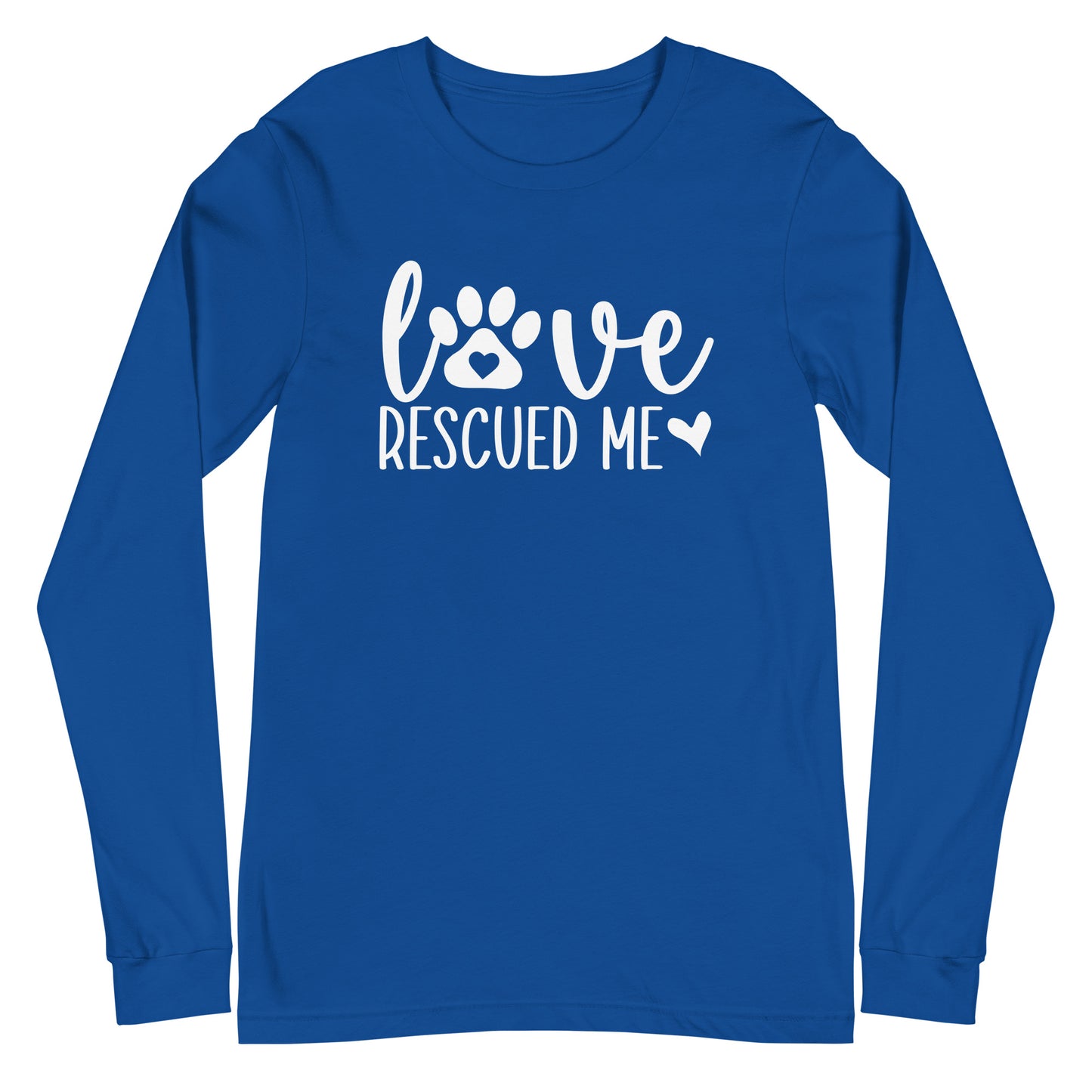 Love Rescued Me Unisex Long Sleeve Tee