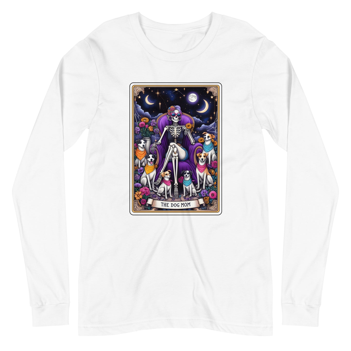 The Dog Mom Tarot Card Unisex Long Sleeve Tee
