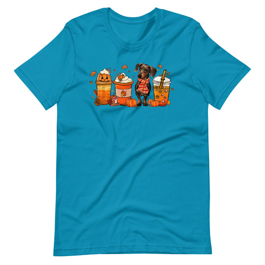 Dachshund Fall Pumpkin Spice Vibes T-Shirt
