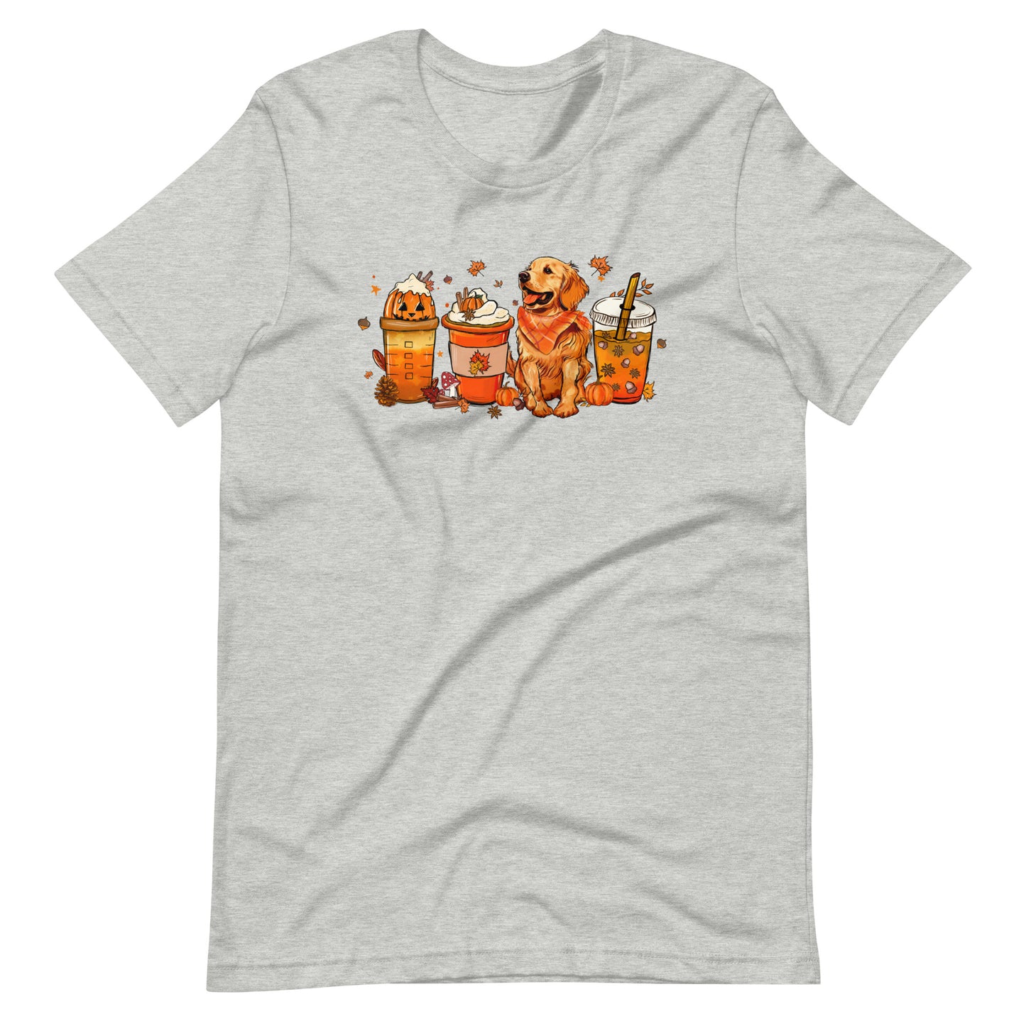 Golden Retriever Fall Pumpkin Spice Vibes T-Shirt