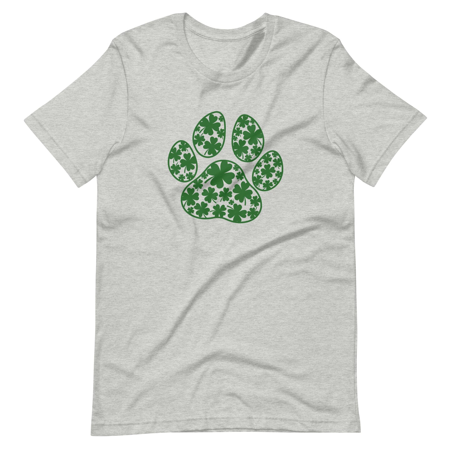 Shamrock Dog Paw Saint Patrick's Day Unisex t-shirt