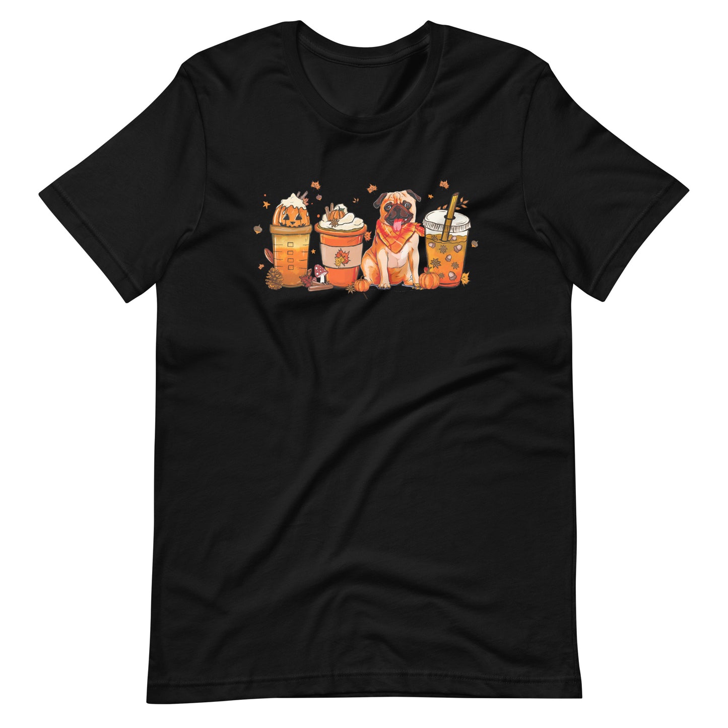 Pug Fall Pumpkin Spice Vibes T-Shirt