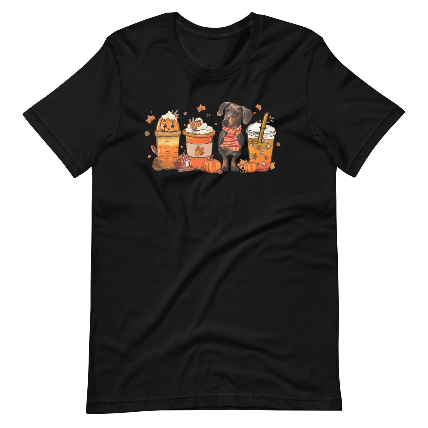 Dachshund Fall Pumpkin Spice Vibes T-Shirt