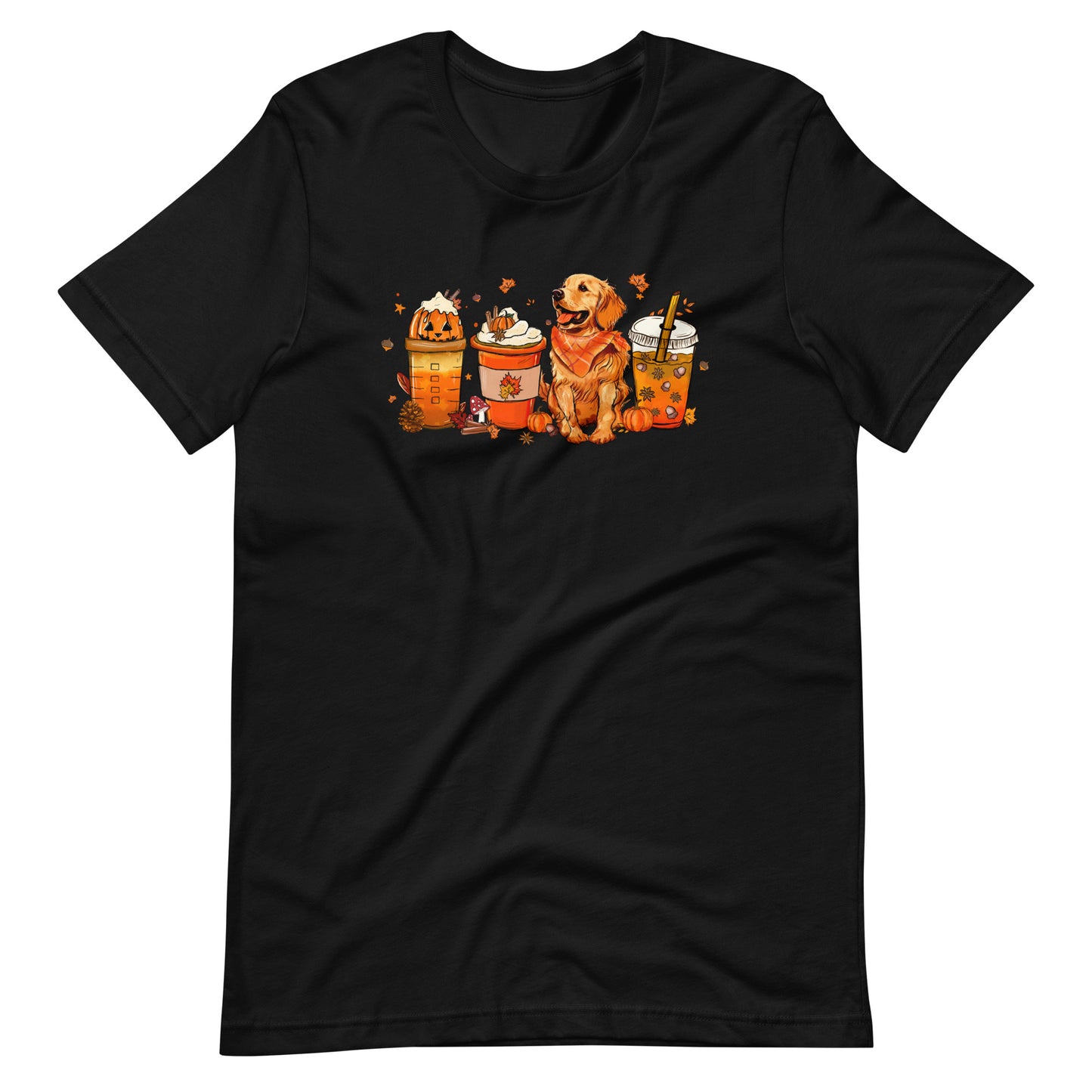 Golden Retriever Fall Pumpkin Spice Vibes T-Shirt