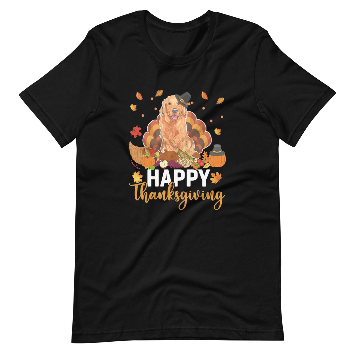 Golden Retriever Happy Thanksgiving T-Shirt