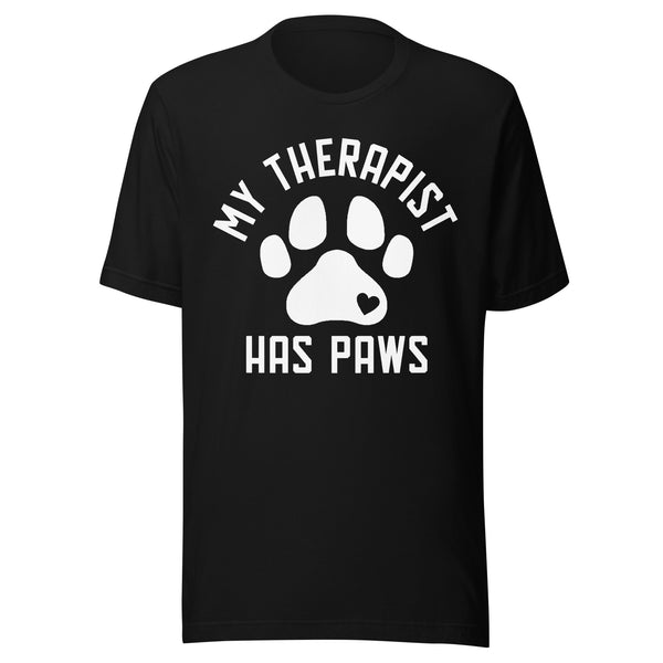 My Therapist Has Paws Dog Lovers T-Shirt My Therapist Has Paws Dog Lovers T-Shirt