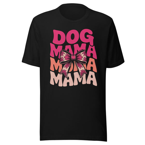 Dog Mama Mama Cute Bow Tee for Proud Dog Moms Dog Mama Mama Cute Bow Tee for Proud Dog Moms