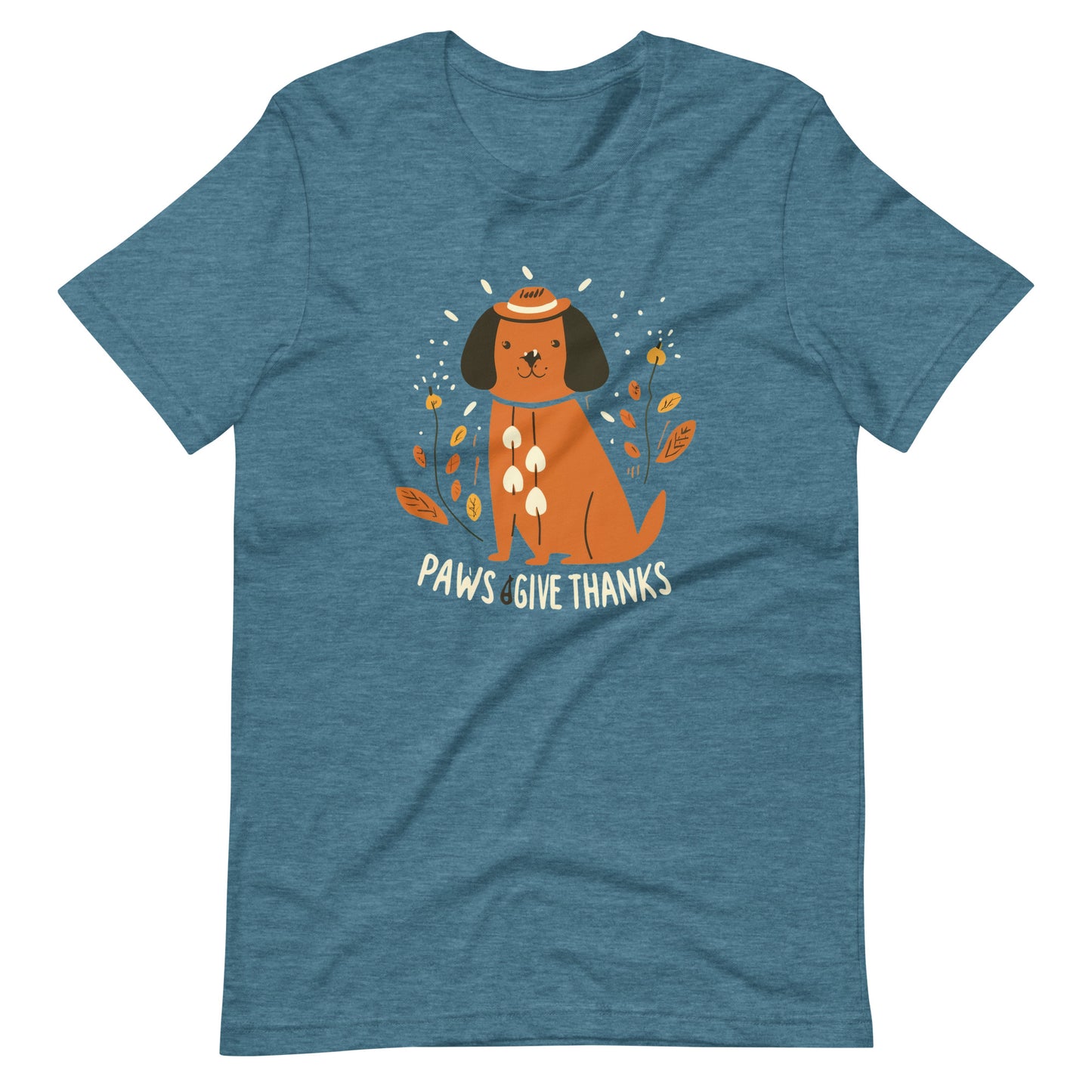 Paws & Give Thanks T-Shirt for Thanksgiving