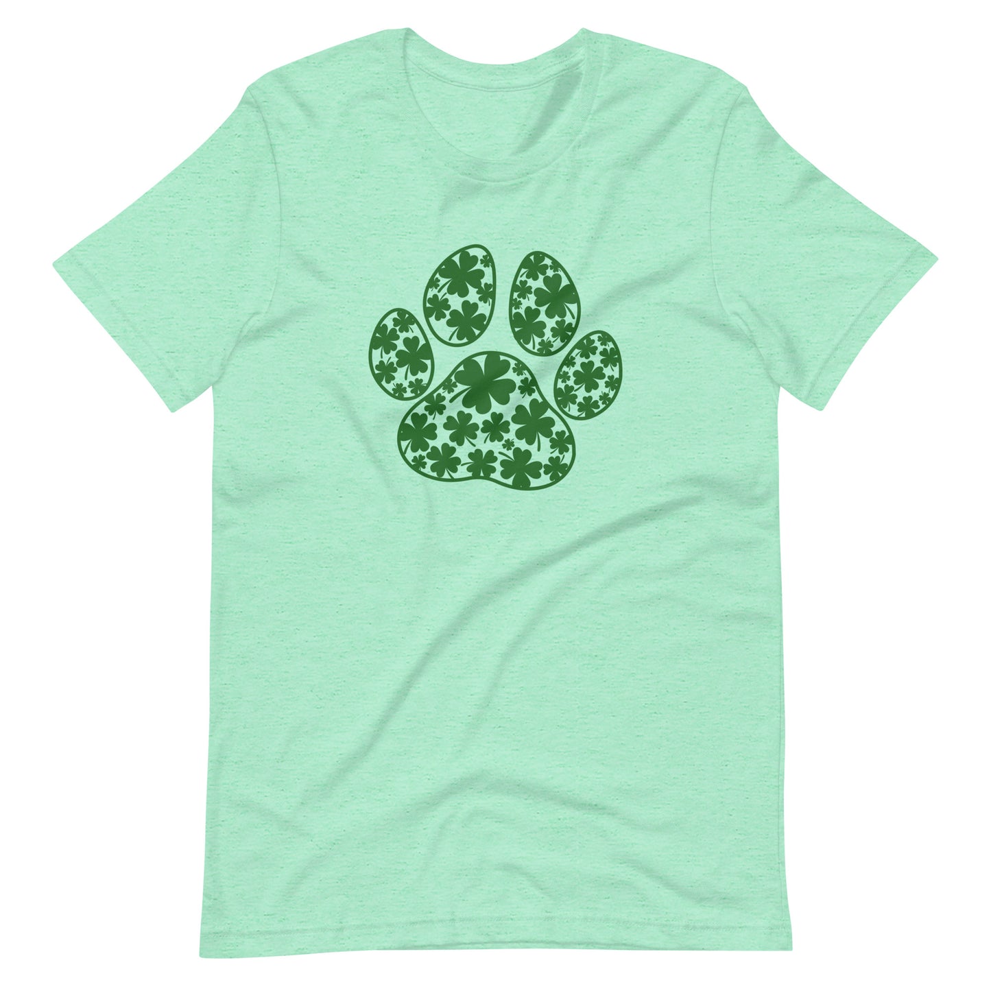 Shamrock Dog Paw Saint Patrick's Day Unisex t-shirt