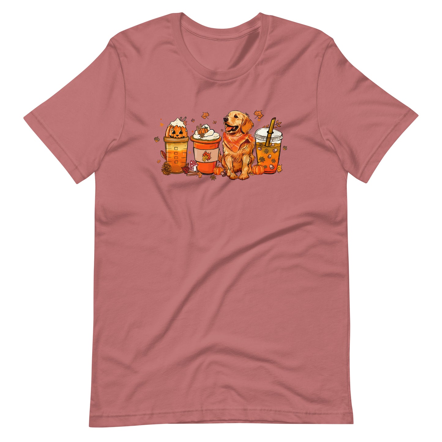 Golden Retriever Fall Pumpkin Spice Vibes T-Shirt