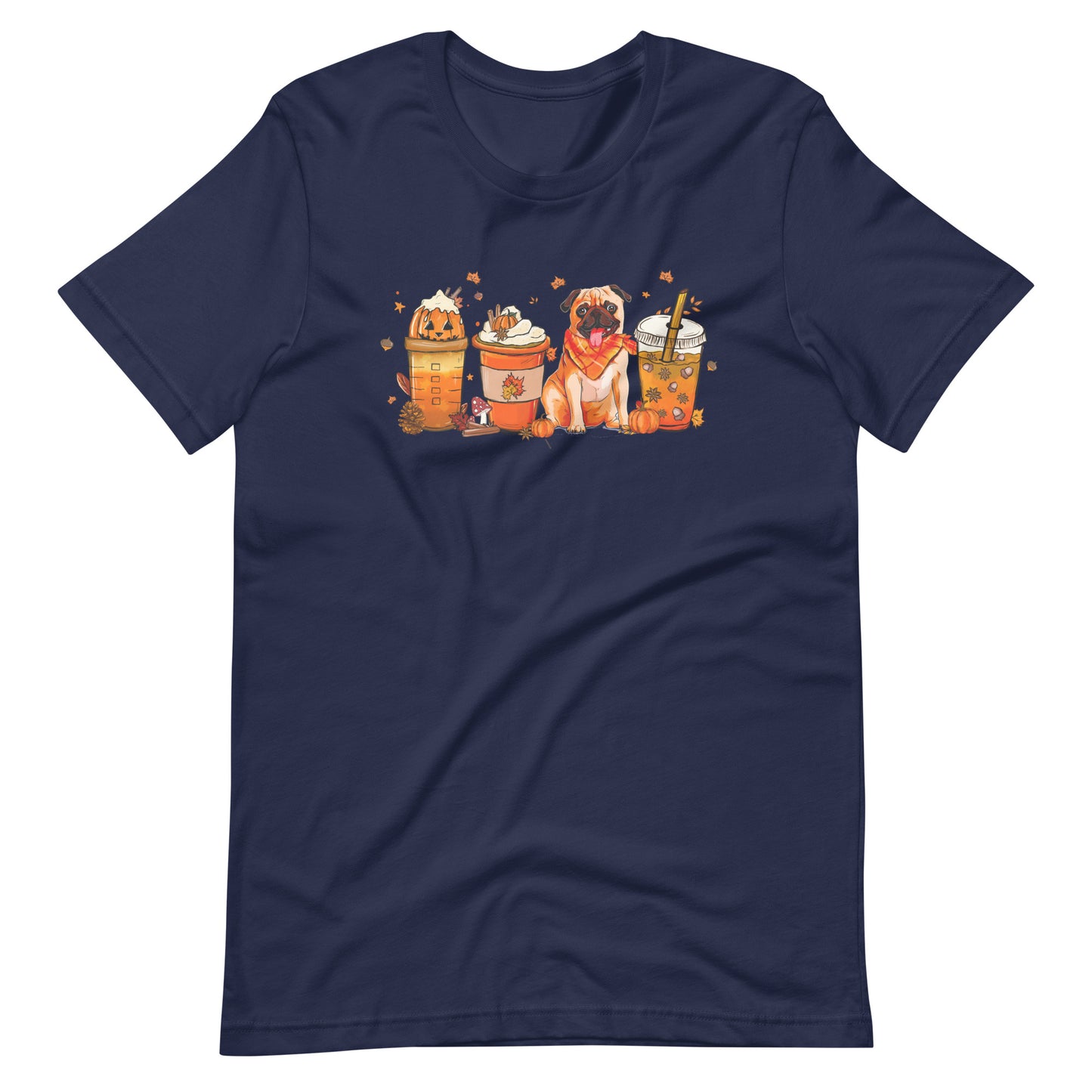 Pug Fall Pumpkin Spice Vibes T-Shirt