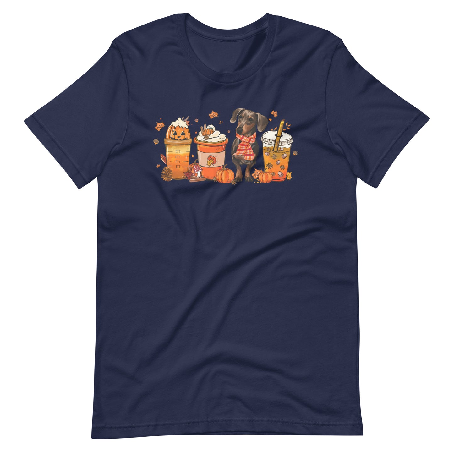 Dachshund Fall Pumpkin Spice Vibes T-Shirt