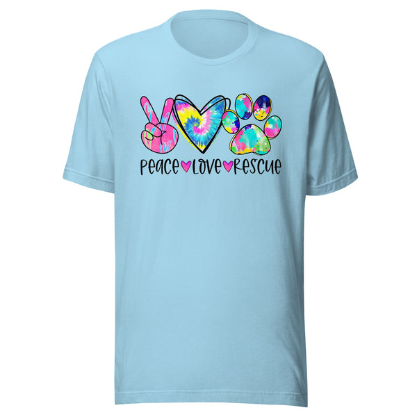 Peace Love Rescue Tie Dye T-Shirt Peace Love Rescue Tie Dye T-Shirt