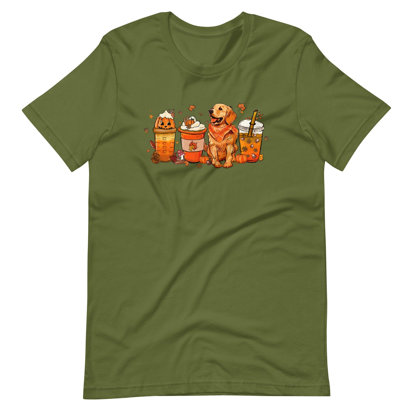Golden Retriever Fall Pumpkin Spice Vibes T-Shirt