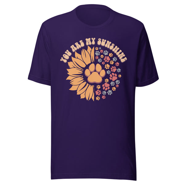 You Are My Sunshine Sunflower Paw Print T-Shirt You Are My Sunshine Sunflower Paw Print T-Shirt