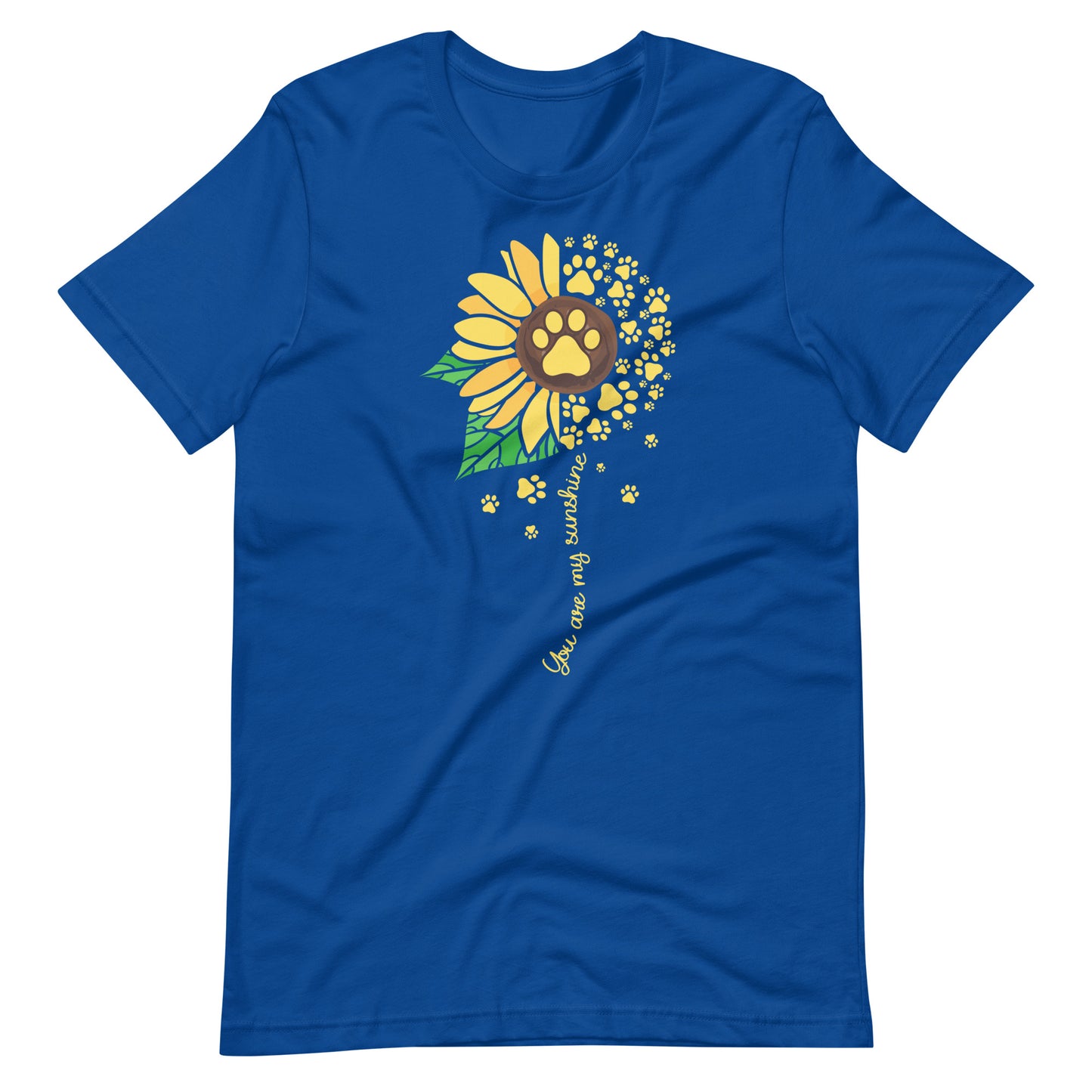 You are My Sunshine Paw Print Sunflower T-Shirt