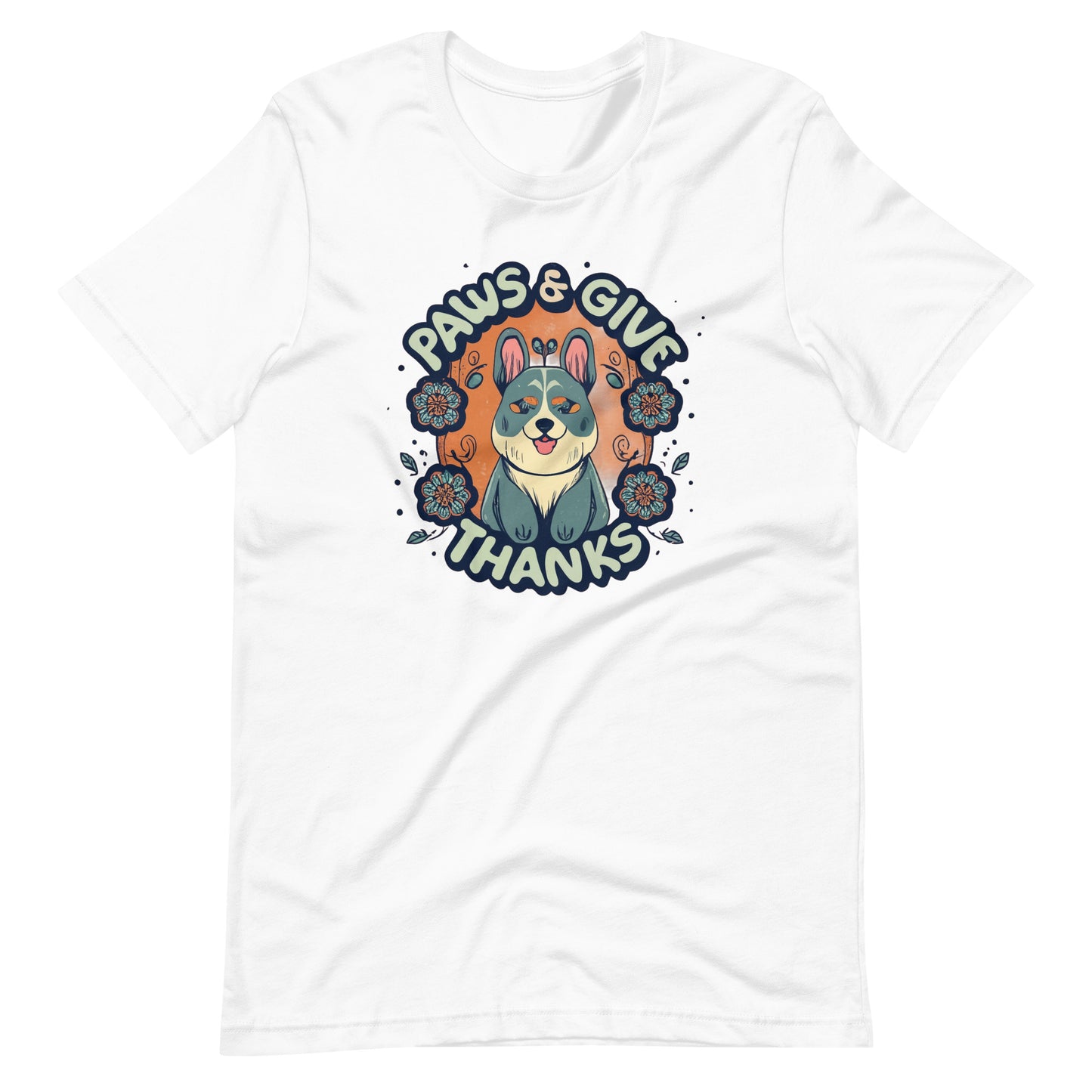 Paws & Give Thanks Thanksgiving T-Shirt