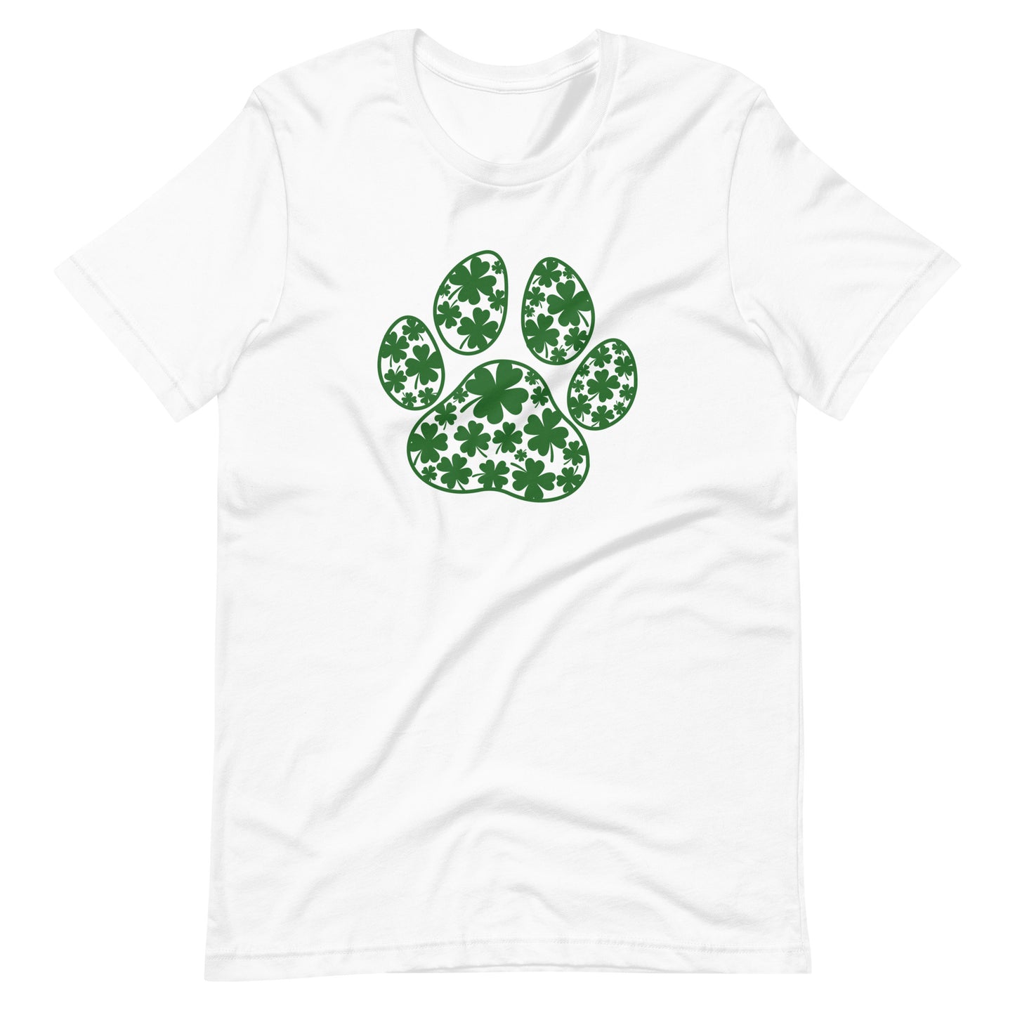 Shamrock Dog Paw Saint Patrick's Day Unisex t-shirt