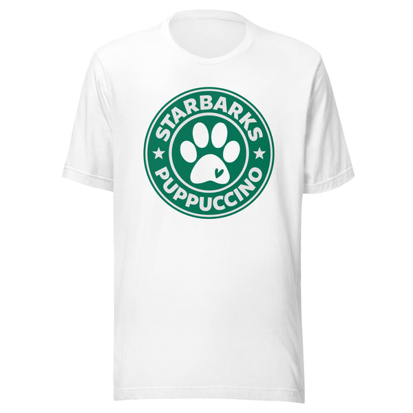 Starbarks Puppuccino Dog Lovers T-Shirt Starbarks Puppuccino Dog Lovers T-Shirt