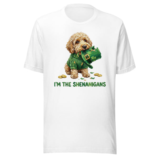 I’m The Shenanigans Lucky Golden Doodle Rescue Pup T-Shirt I’m The Shenanigans Lucky Golden Doodle Rescue Pup T-Shirt
