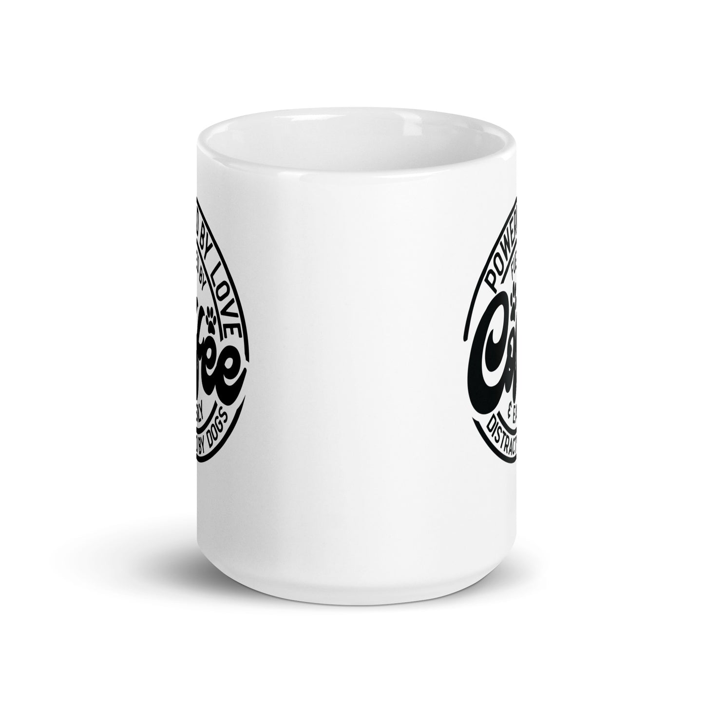 Powered by Love & Easily Distracted By Dogs Coffee Mug