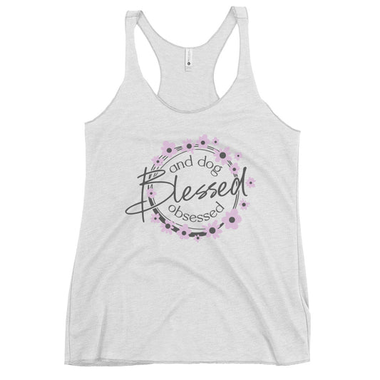 Blessed and Dog Obsessed Women's Racerback Tank