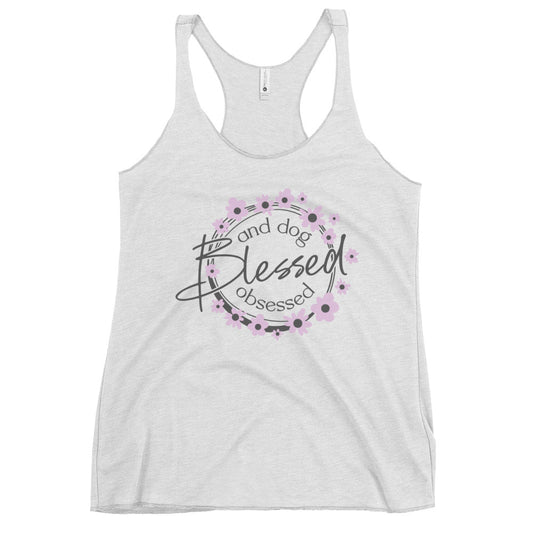 Blessed and Dog Obsessed Women's Racerback Tank