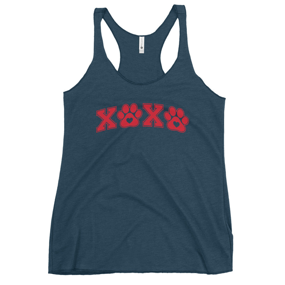 Paw Print XOXO Women's Racerback Tank