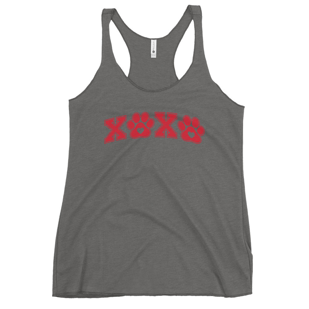 Paw Print XOXO Women's Racerback Tank