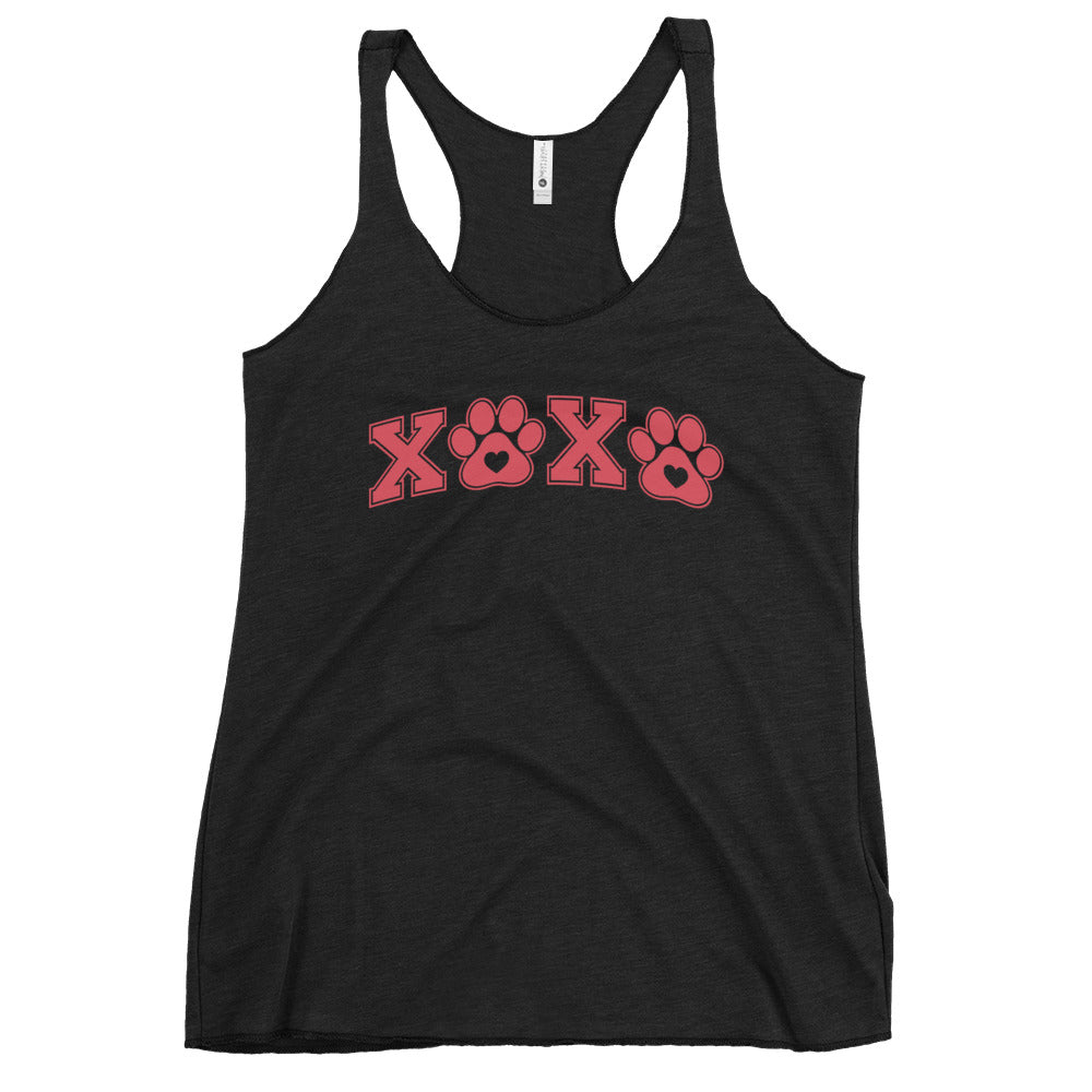 Paw Print XOXO Women's Racerback Tank