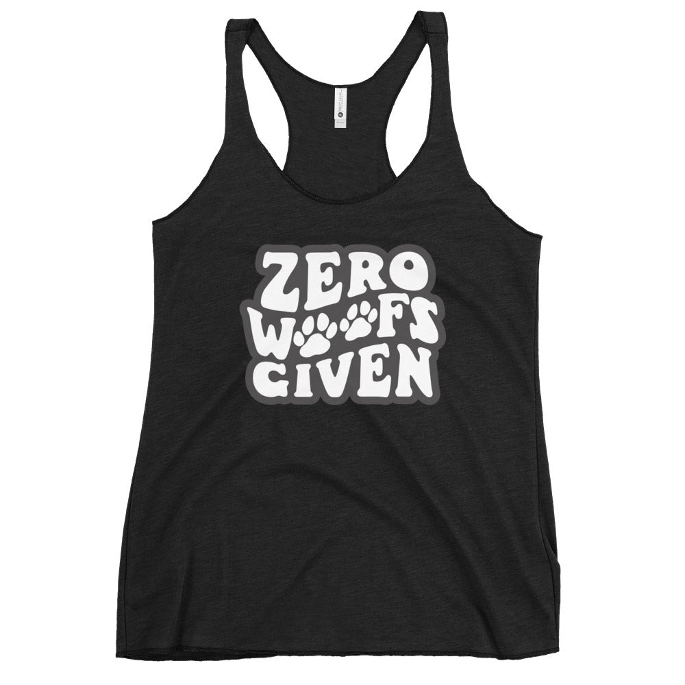 Zero Woofs Given Women's Racerback Tank