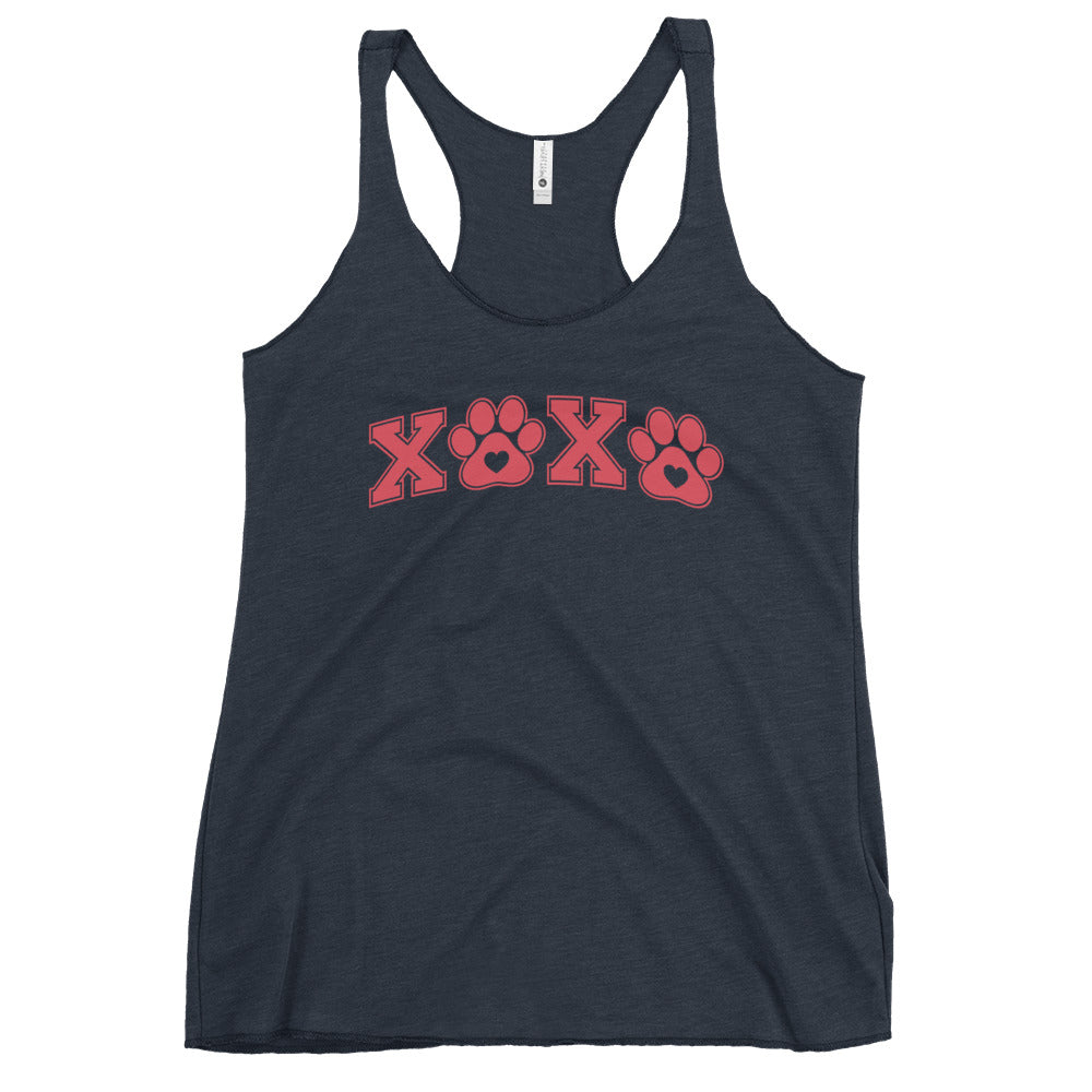 Paw Print XOXO Women's Racerback Tank