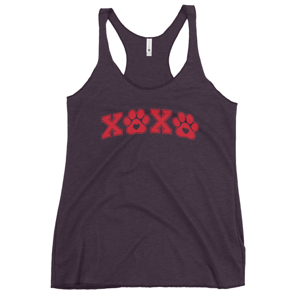 Paw Print XOXO Women's Racerback Tank