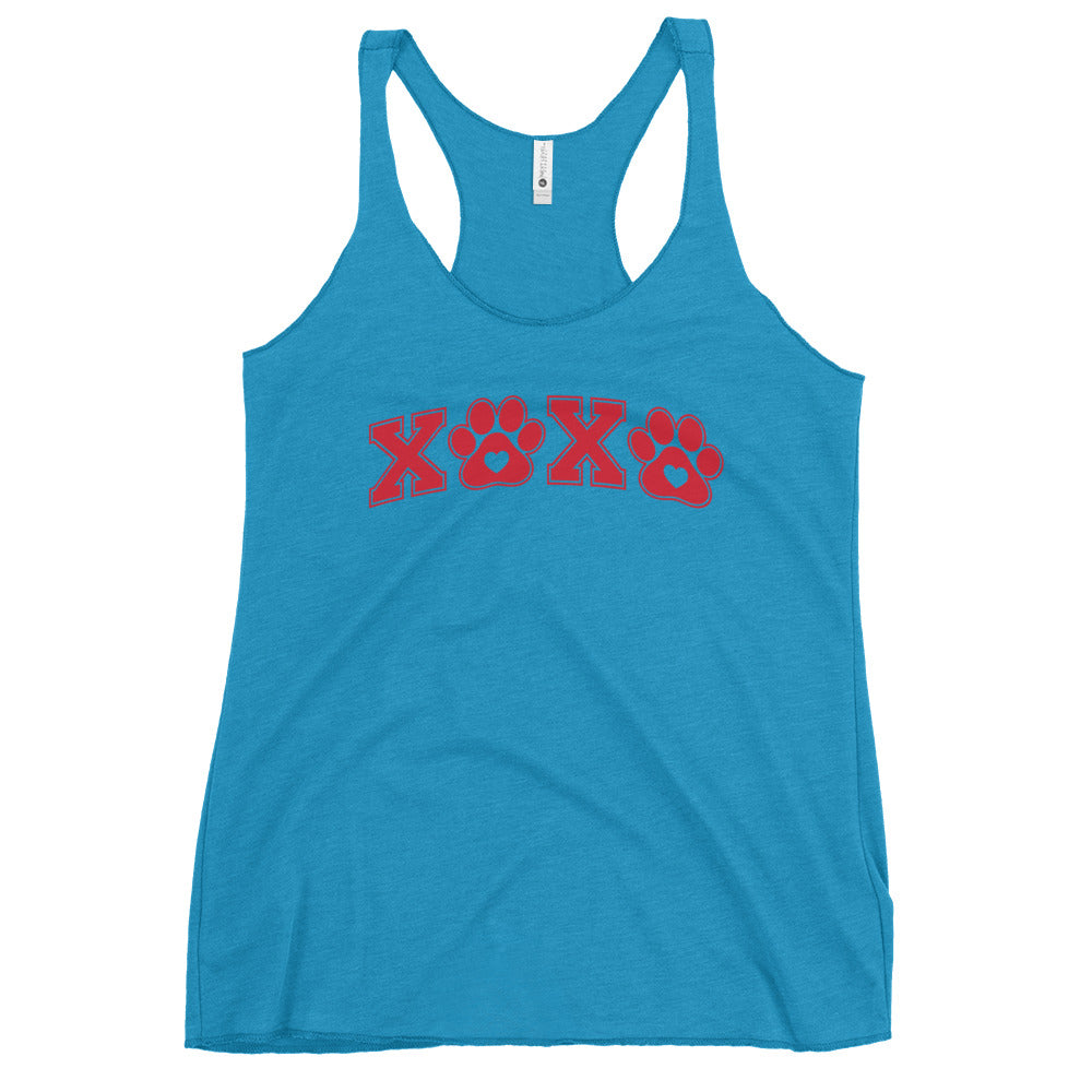 Paw Print XOXO Women's Racerback Tank
