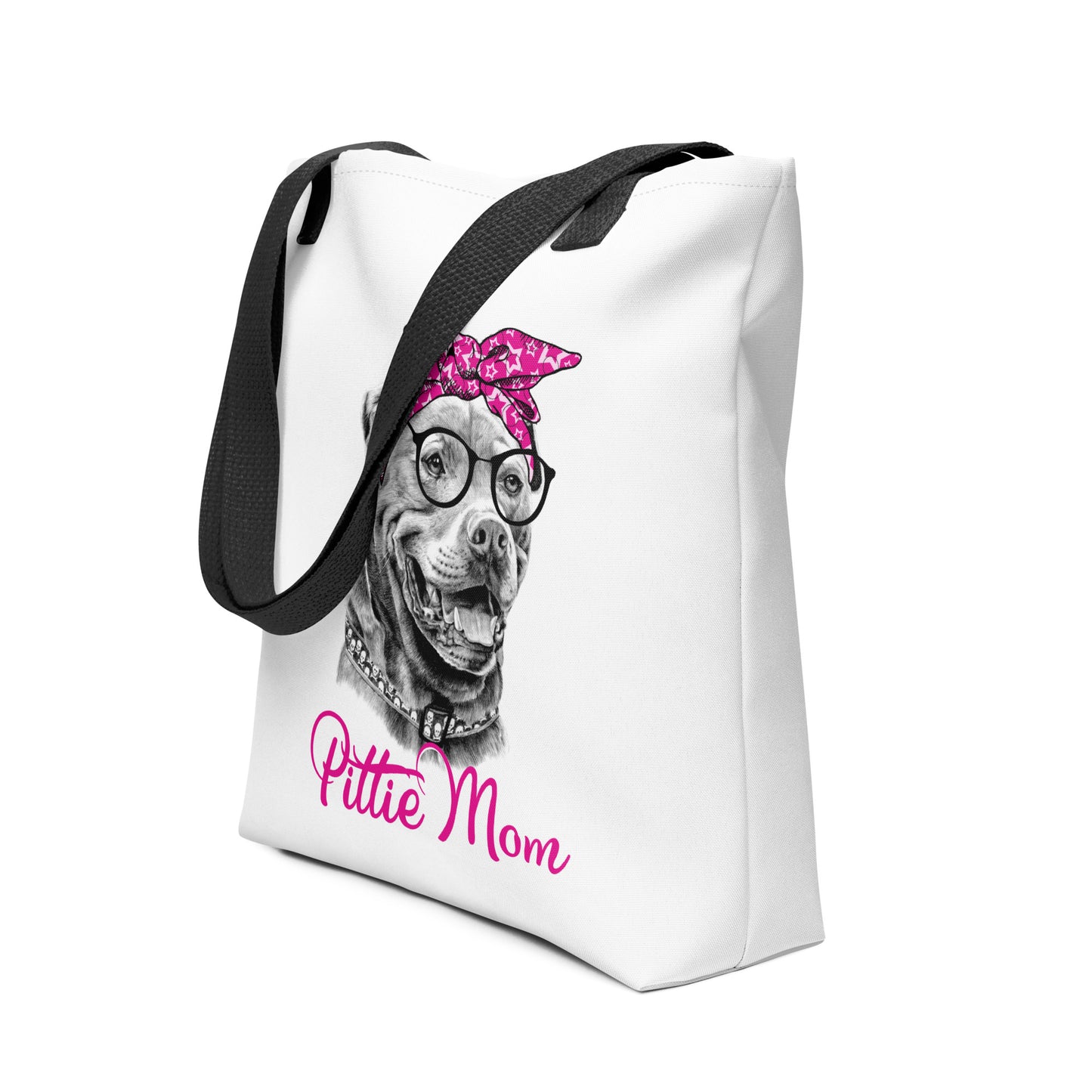 Pittie Dog Mom Tote bag