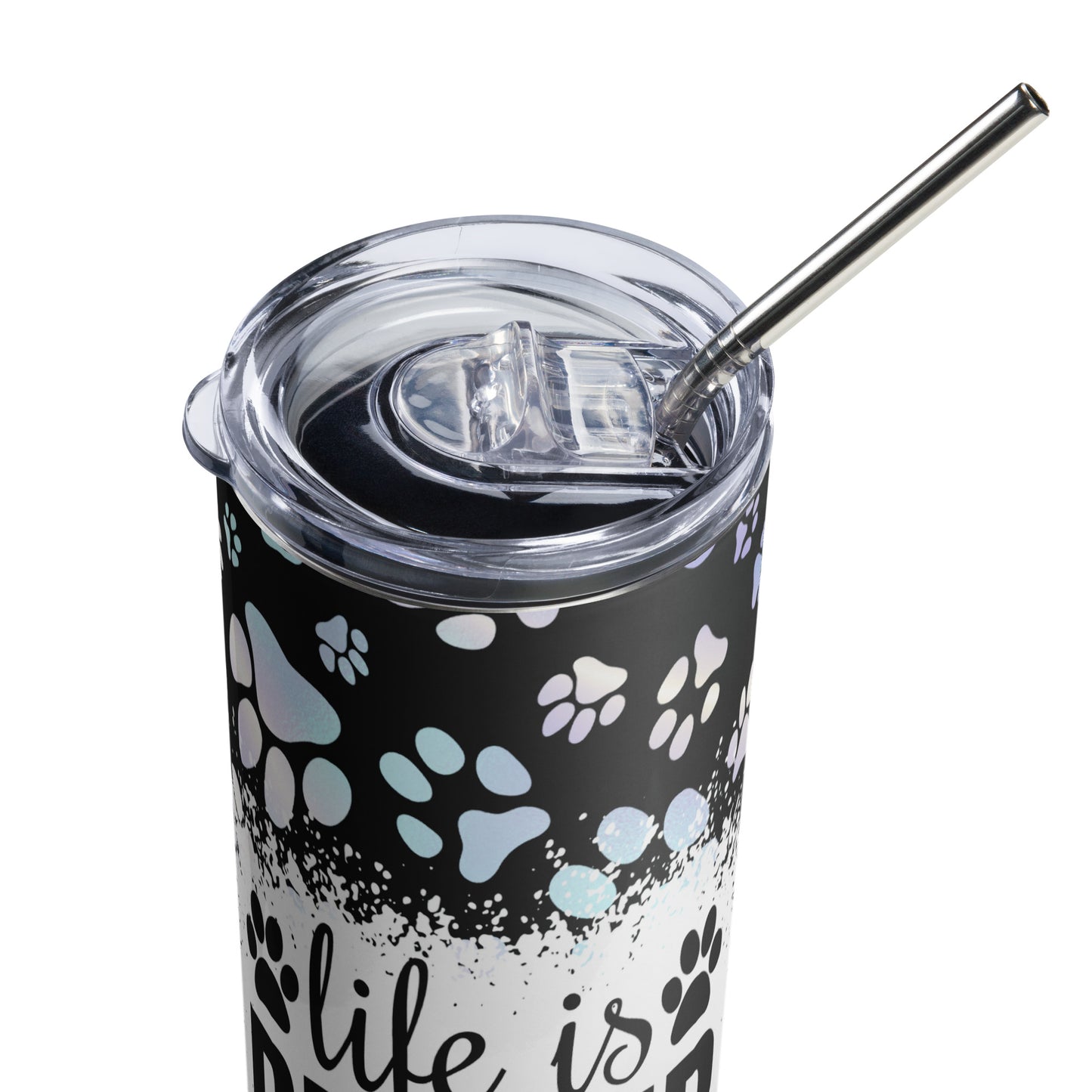 Life is Better with Dogs Stainless Steel Tumbler
