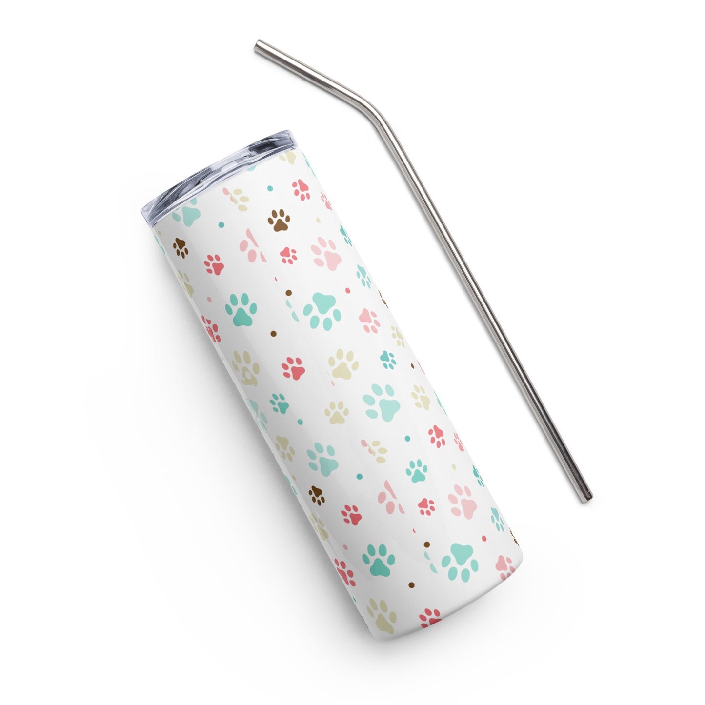Puppy Dogs Books & Coffee Stainless Steel Tumbler