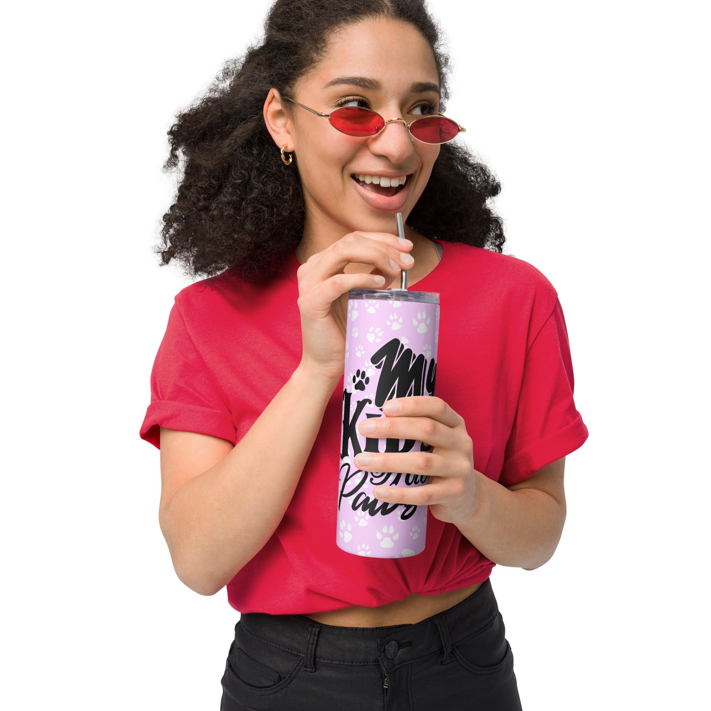 My Kids Have Paws Stainless steel Tumbler