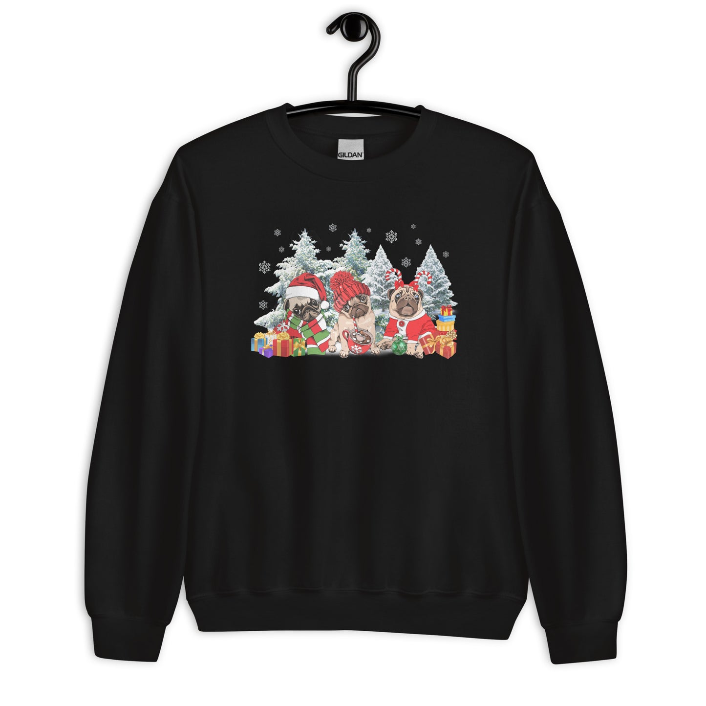 Pug Christmas Party Ugly Christmas Sweatshirt