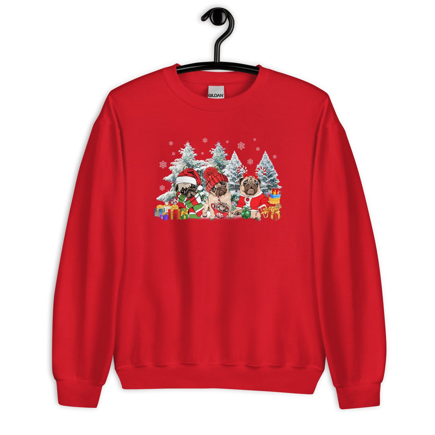 Pug Christmas Party Ugly Christmas Sweatshirt