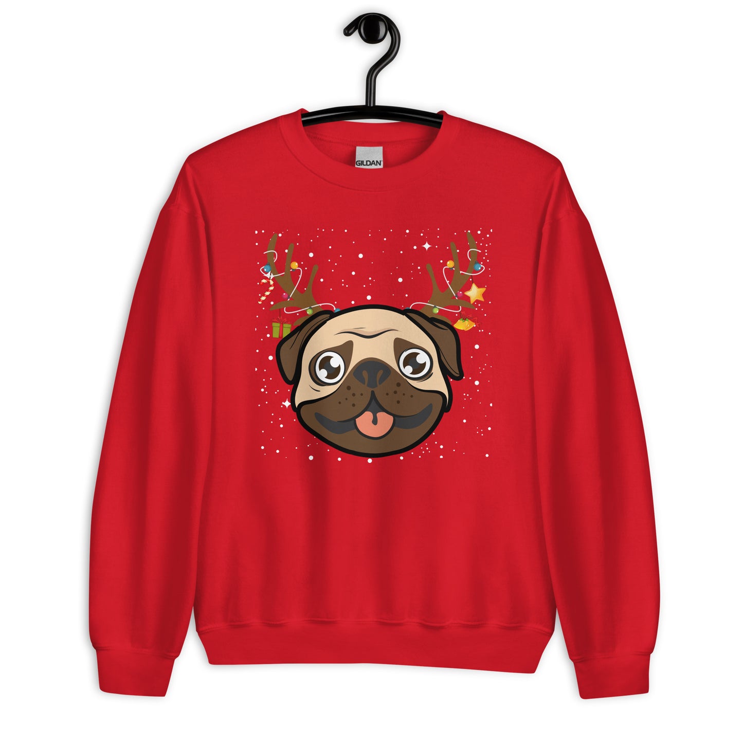 Dog Reindeer Ugly Christmas Sweatshirt