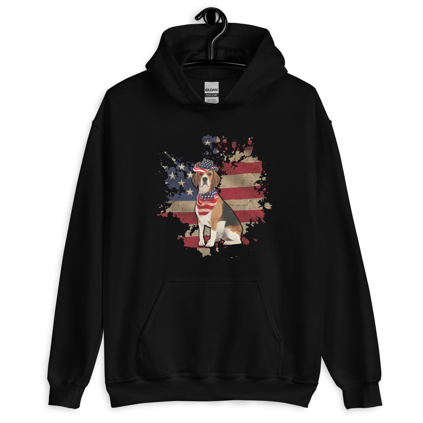 Dog Merica Retro Hoodie