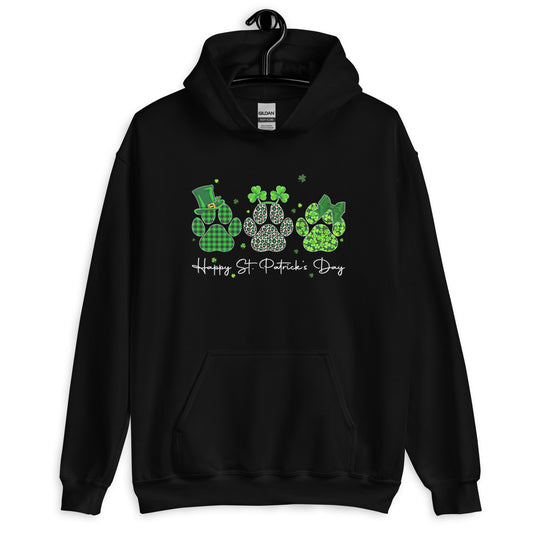 Shamrock Paw St. Patrick's Day Hoodie for Dog Lovers