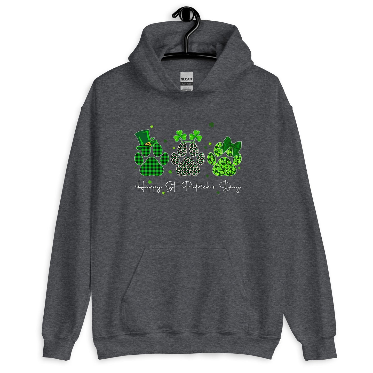Shamrock Paw St. Patrick's Day Hoodie for Dog Lovers
